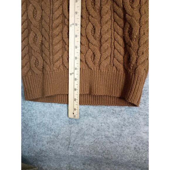 JLUXLABEL Womens S Cable Knit Mock Neck Cut Out Bodycon Sweater Dress - Picture 10 of 12